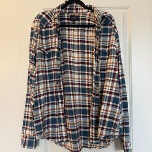 Lucky Brand Men’s Plaid Flannel Shirt - Size XL - Saturday Stretch
